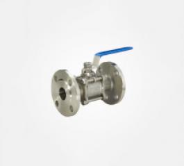 Three piece flange ball valve